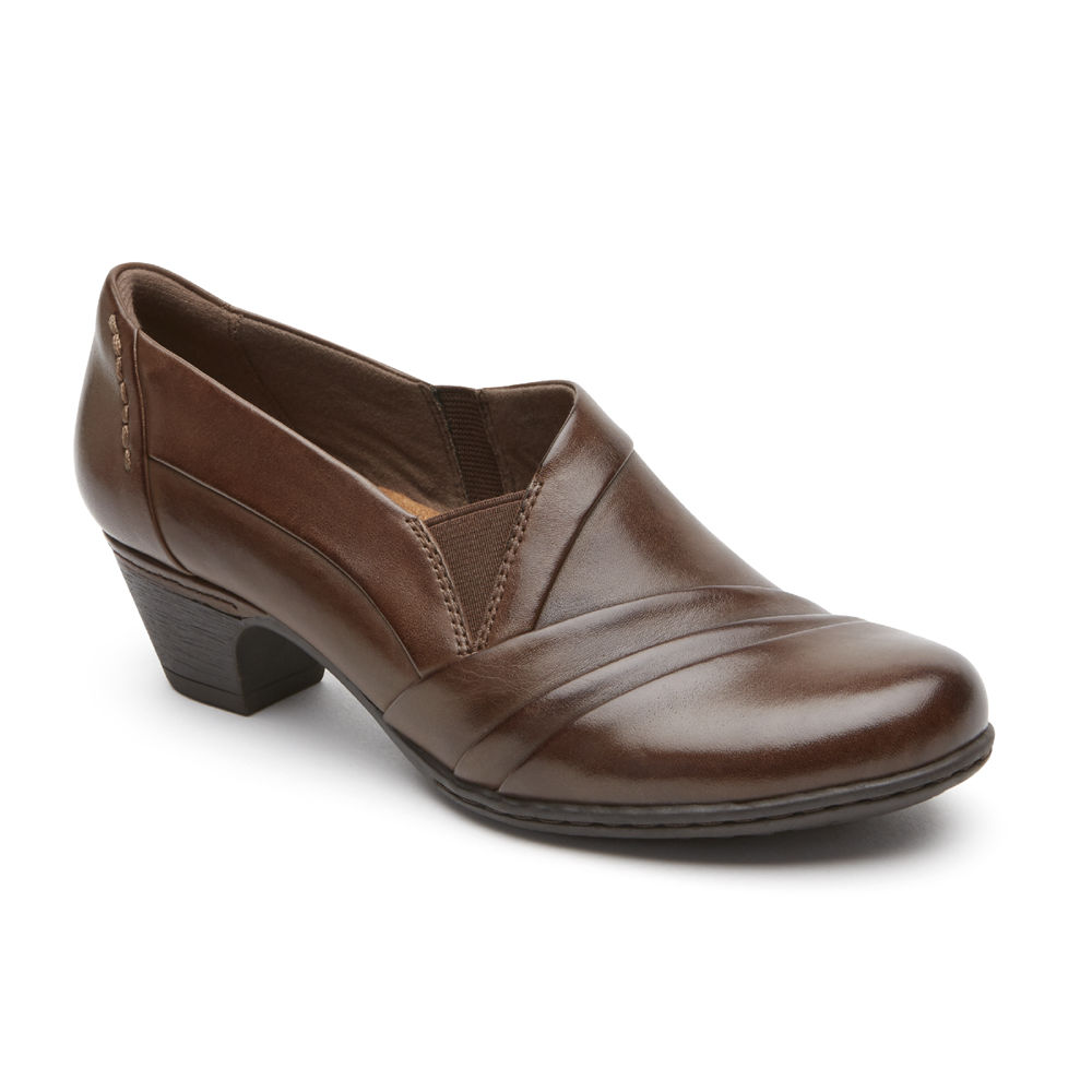 Rockport Singapore Womens Slip-On - Cobb Hill Abbott Brown - GX8045736